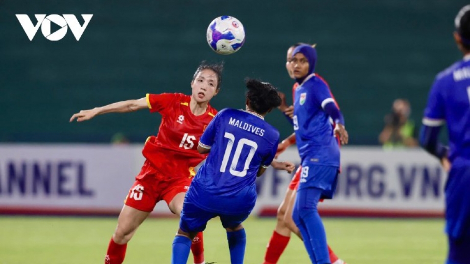 Vietnam thrash Maldives 7-0 in 2026 AFC Women’s Asian Cup qualifier opener